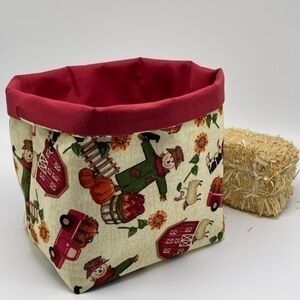 NEW Fall Fabric Baskets / Fall Decor / Storage and Organizer Bin / Fabric Bin